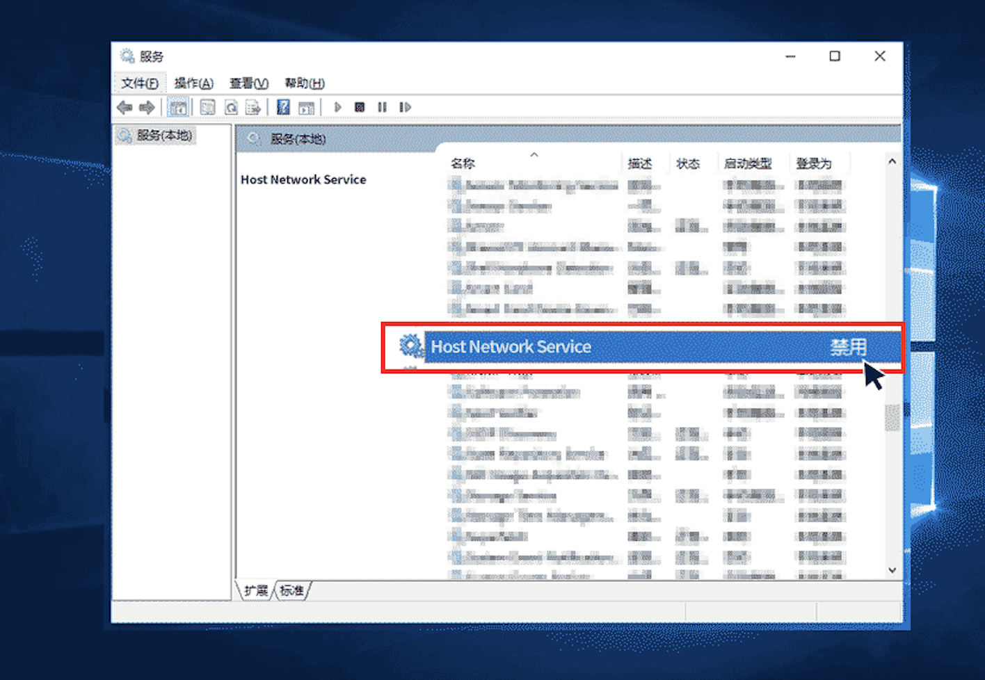 PC版快连vpn HostNetworkService服务需要进行特殊设置